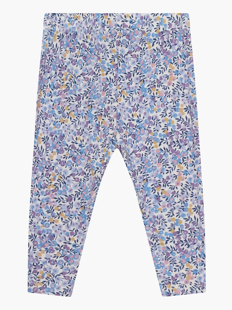 Trotters London Blue Liberty Print Wiltshire Leggings - Image 2 of 4