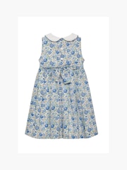 Trotters London Liberty Print Blue Felicite Cotton Dress - Image 2 of 3