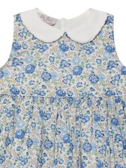 Trotters London Liberty Print Blue Felicite Cotton Dress - Image 3 of 3