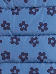 Gap Blue Floral Puffer Vest (6mths-5yrs) - Image 3 of 3