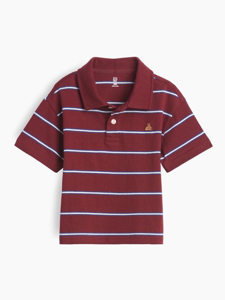 Gap Red Stripe Boxy Polo Shirt (6mths-5yrs) - Image 1 of 2 Gap Red Stripe Boxy Polo Shirt (6mths-5yrs) - Image 1 of 2