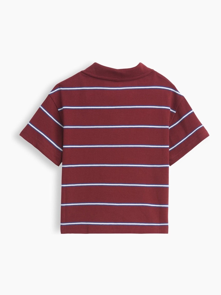 Gap Red Stripe Boxy Polo Shirt (6mths-5yrs) - Image 2 of 2 Gap Red Stripe Boxy Polo Shirt (6mths-5yrs) - Image 2 of 2