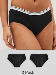 Black Short Heavy Flow Period Knickers 2 Pack - Image 1 of 7