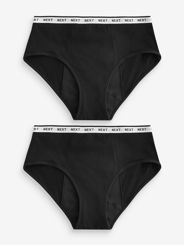 Noir - Lot de 2 culottes menstruelles à fort débit - Image 6 of 7