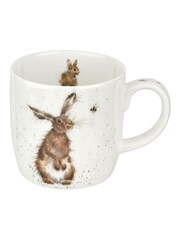 Royal Worceser Wrendale Set of 6 White Bee Mugs - Image 3 of 4