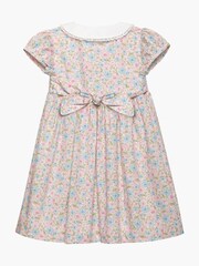 Trotters London Pink Floral Alice Floral Smocked Cotton Dress - Image 3 of 4