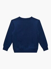 Trotters London Liberty Print Blue Wiltshire Butterfly Cotton Sweatshirt - Image 3 of 4