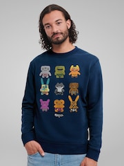 All + Every Blue Budgie Fugglers Collection Count Underoo & Co Sweatshirt - Image 1 of 4