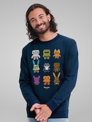 All + Every Blue Budgie Fugglers Collection Count Underoo & Co Sweatshirt - Image 2 of 4