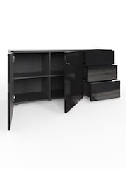Frank Olsen Black Smart LED Sideboard - Image 5 of 6