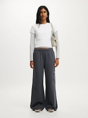 Dunkelgrau - Cotton On Baggy-Sweatpants - Bild 4 von 5