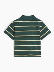 Gap Green Stripe Boxy Polo Shirt (6mths-5yrs) - Image 2 of 2