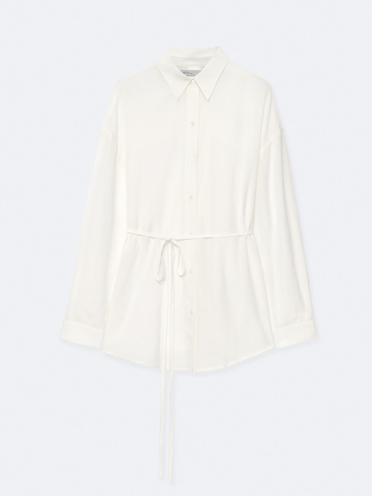 AllSaints White Ilana Shirt - Image 8 of 8