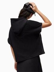 AllSaints Black Zipper Jamie Hoodie - Image 2 of 6