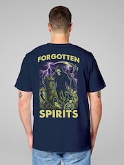 Tricou All + Every cu imprimeu pe spate de Halloween cu spirite uitate, Moartea și fantome înfricoșătoare - Imaginea 1 din 4