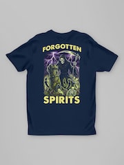 Tricou All + Every cu imprimeu pe spate de Halloween cu spirite uitate, Moartea și fantome înfricoșătoare - Imaginea 3 din 4