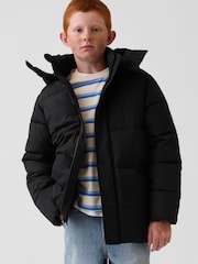 Gap Black Relaxed Puffer Parka (4-13yrs) - Image 1 of 5