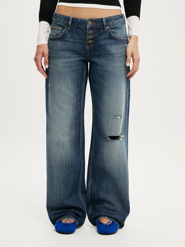 Cotton On Blue Low Rise Straight Jeans - Image 2 of 14 Cotton On Blue Low Rise Straight Jeans - Image 2 of 14