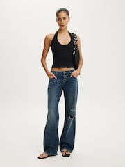 Cotton On Blue Low Rise Straight Jeans - Image 8 of 14