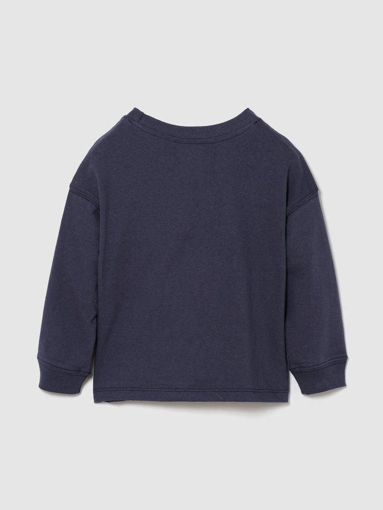 Gap Navy Paw Patrol Logo Long Sleeve T-Shirt (6mths-5yrs) - Image 2 of 3