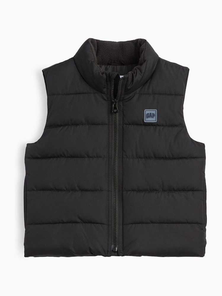 Gap Black Puffer Vest (6mths-5yrs) - Image 1 of 3 Gap Black Puffer Vest (6mths-5yrs) - Image 1 of 3