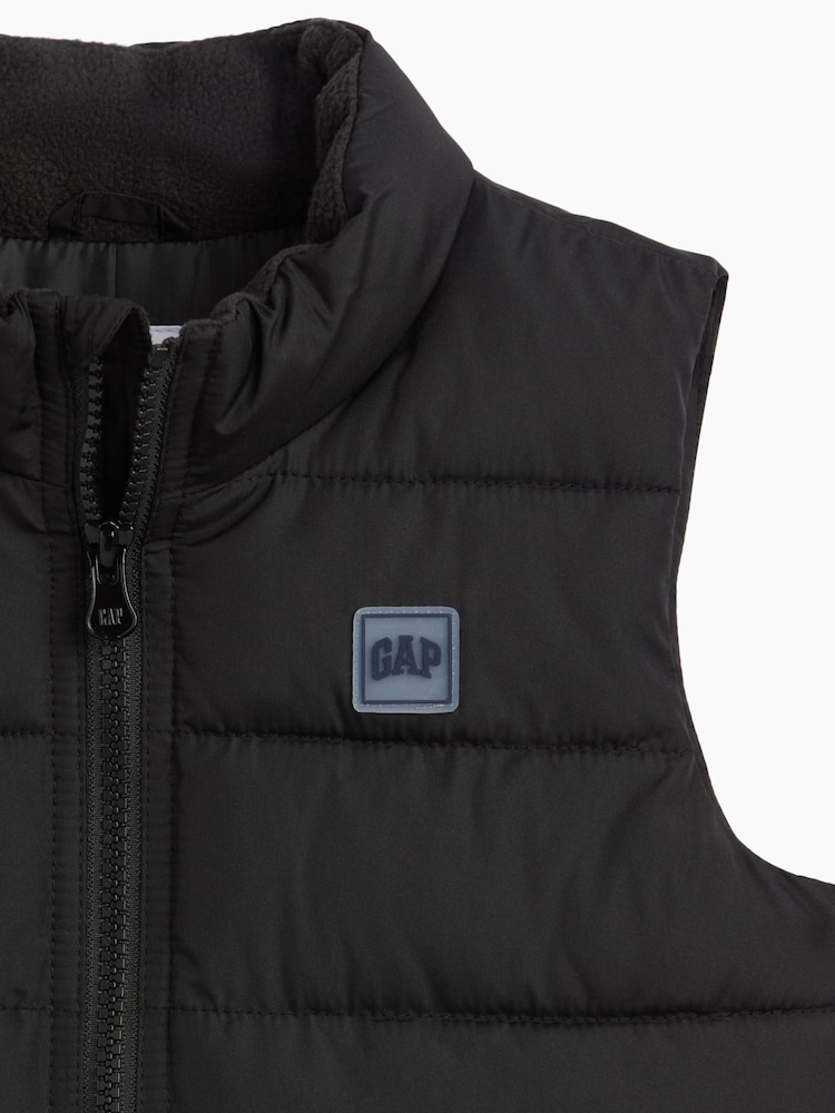 Gap Black Puffer Vest (6mths-5yrs) - Image 3 of 3 Gap Black Puffer Vest (6mths-5yrs) - Image 3 of 3