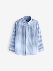 Trotters London Blue Check Thomas Cotton Shirt - Image 1 of 1