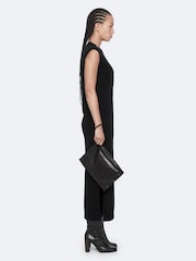 AllSaints Black Kayla Merino Dress - Image 5 of 8