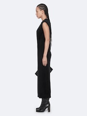 AllSaints Black Kayla Merino Dress - Image 7 of 8