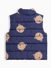 Gap Navy Brannan Bear Puffer Vest (6mths-5yrs) - Image 2 of 3