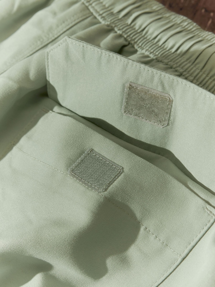 Light Green Palm Logo Essential Swim Shorts - Image 10 of 10