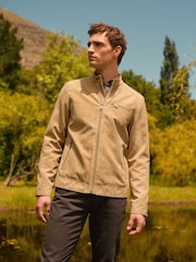 Neutral Faux Suede Racer Jacket - Image 1 of 12