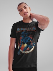 All + Every Black Stranger Things The Upside Down Demogorgon T-Shirt - Image 2 of 4