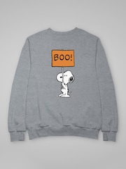 All + Every Grey Peanuts Halloween Boo Snoopy Sweatshirt - Image 3 of 4