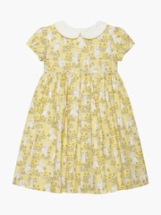 Trotters London Yellow Cotton Bunny Dress - Image 3 of 5