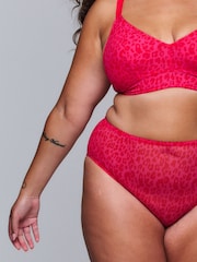 Lemonade Dolls Pink Leopard Mesh Fuller Cup Bra - Image 4 of 4