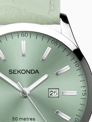 Sekonda Green Taylor Leather Strap Watch - Image 5 of 6