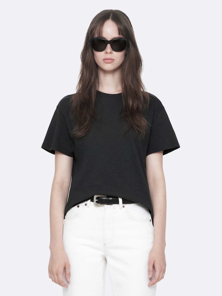 AllSaints Black Addi T-Shirt - Image 1 of 8 AllSaints Black Addi T-Shirt - Image 1 of 8
