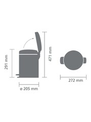 Brabantia Platinum NewIcon 5L Pedal Bin - Image 6 of 6