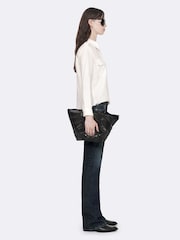 AllSaints Off White Maven Military Shirt - Image 5 of 8