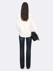 AllSaints Off White Maven Military Shirt - Image 7 of 8