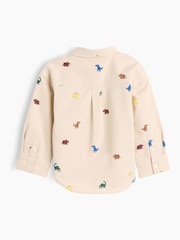 Gap Cream Dinosaur Baby and Toddler Print Oxford Big Shirt (6mths-5yrs) - Image 3 of 3