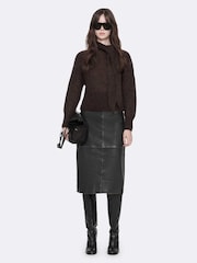 AllSaints Black Olivia Skirt - Image 1 of 8
