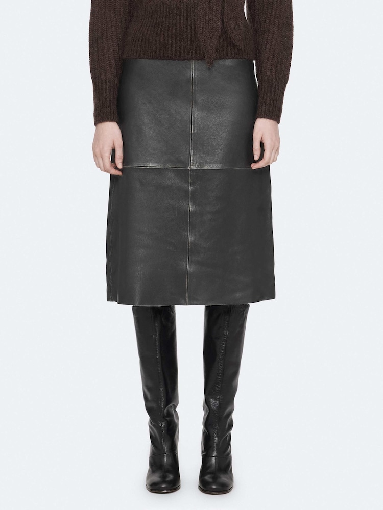 AllSaints Black Olivia Skirt - Image 2 of 8