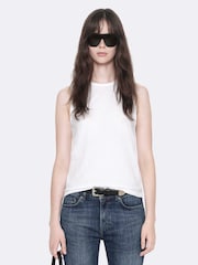AllSaints White Jenny Tank - Image 1 of 8