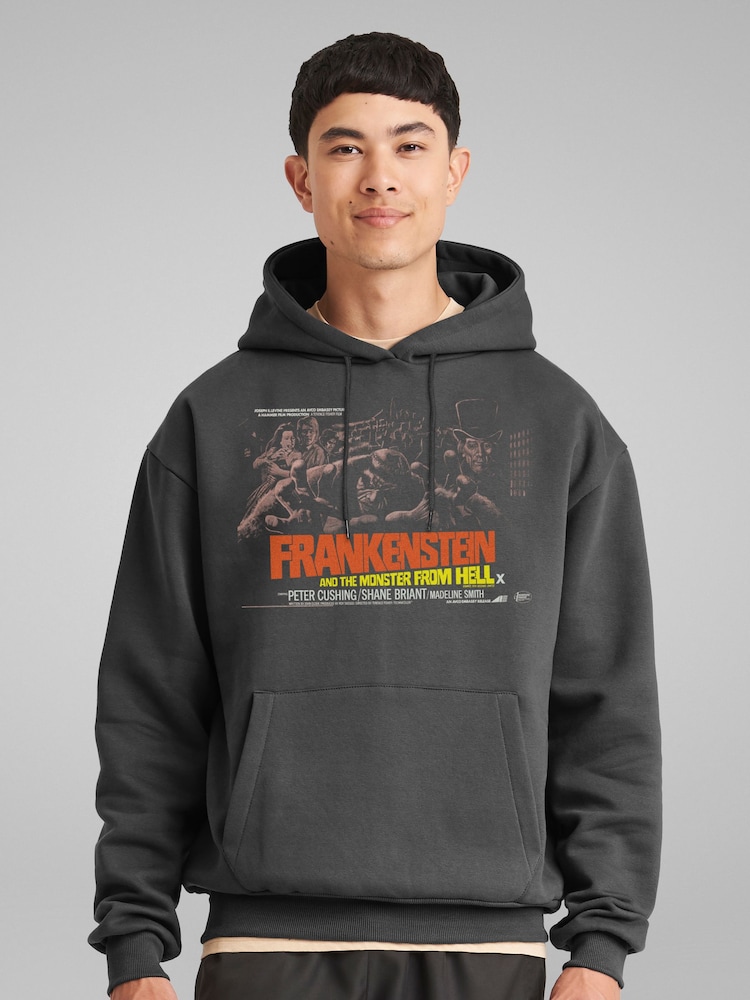 All + Every Sweat-shirt à capuche avec affiche du film Frankenstein et le Monstre de l'Enfer - Image 1 sur 4