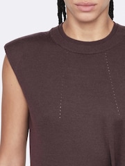 AllSaints Purple Kayla Merino Dress - Image 4 of 8