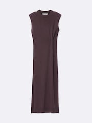 AllSaints Purple Kayla Merino Dress - Image 8 of 8