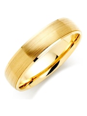 Beaverbrooks 9ct Gold Brushed Men's Wedding Ring - Image 1 of 3