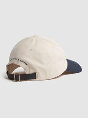 Reiss White/Bright Blue Palermo Reiss | Ché Embroidered Baseball Cap - Image 4 of 4